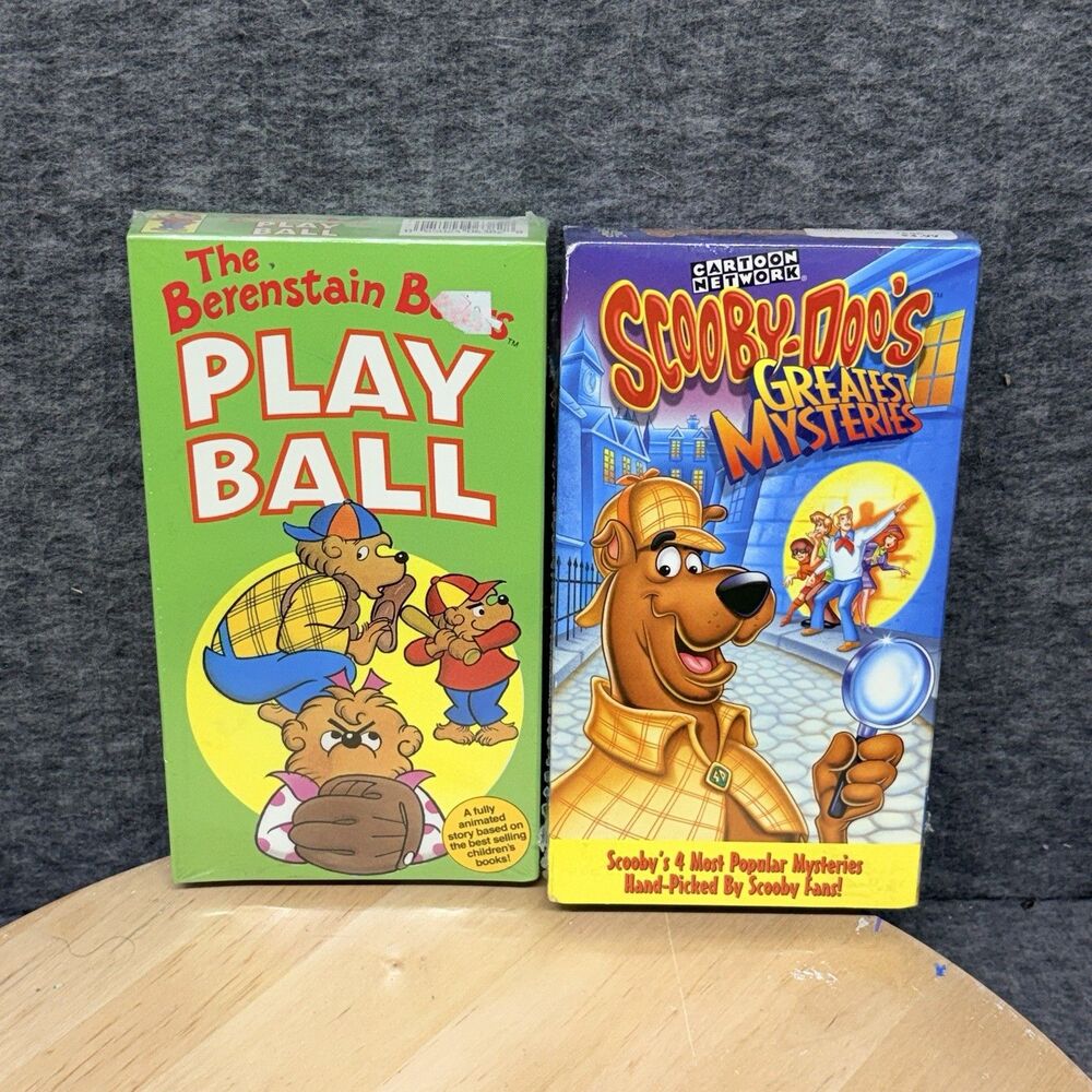Scooby-doo & Bare stain Bears VHS New Sealed